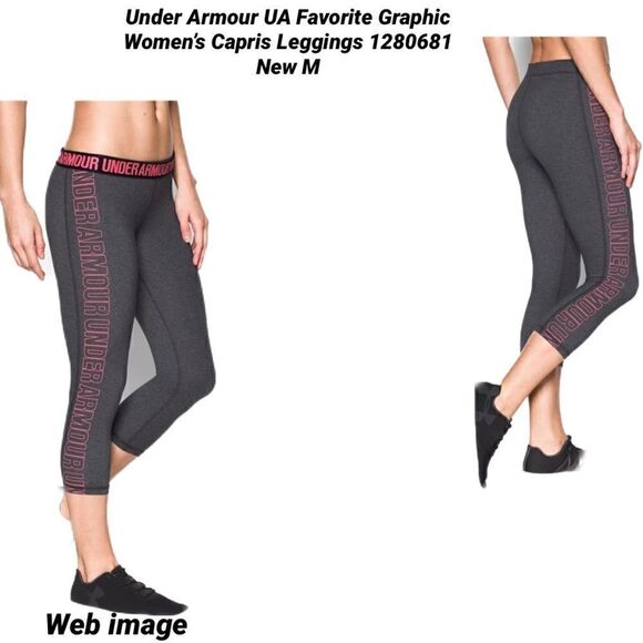 NWOT Neon orange Under armor tank top & capris - Picture 6 of 15